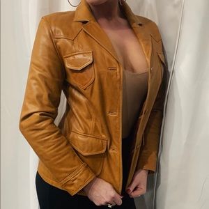 Steve Madden leather blazer size medium